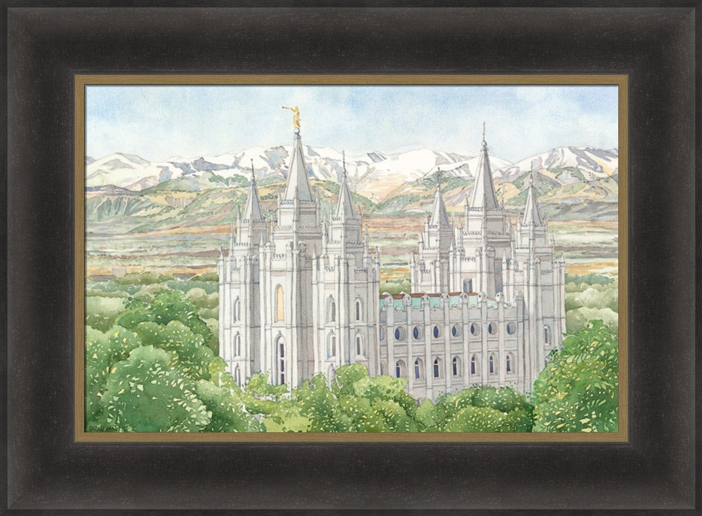Salt Lake City Temple by Anne Bradham