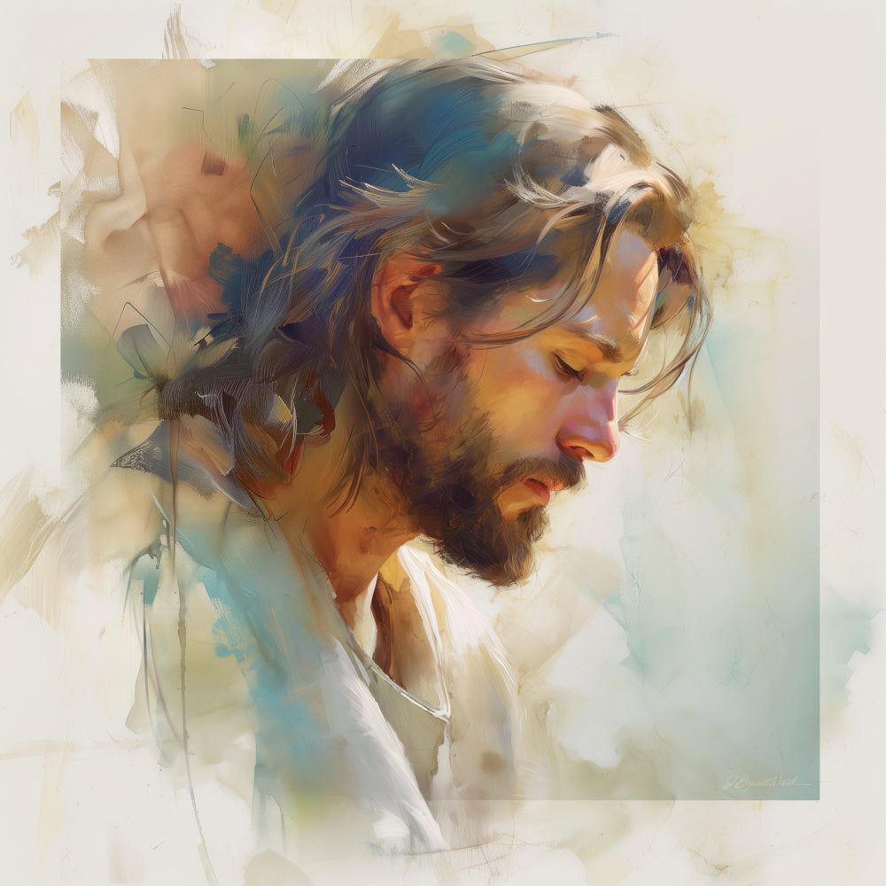 A portrait of Jesus Christ.