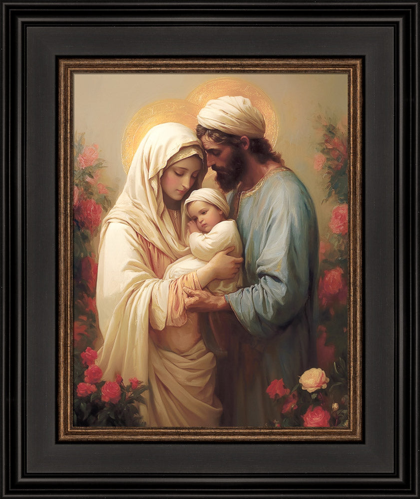 Holy Family in the Flower Garden