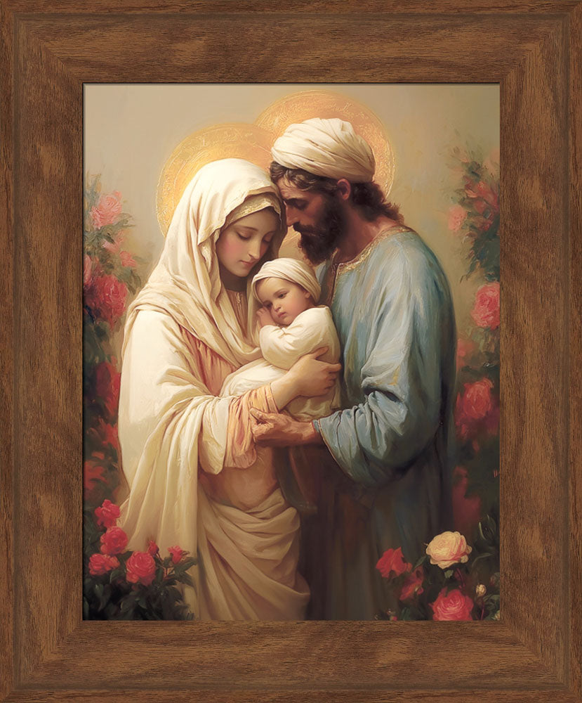 Holy Family in the Flower Garden
