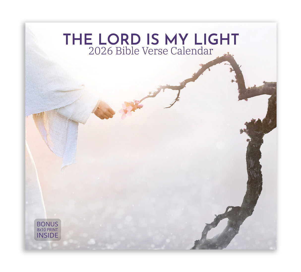 The Lord is My Light Bible Verse 2026 Wall Calendar