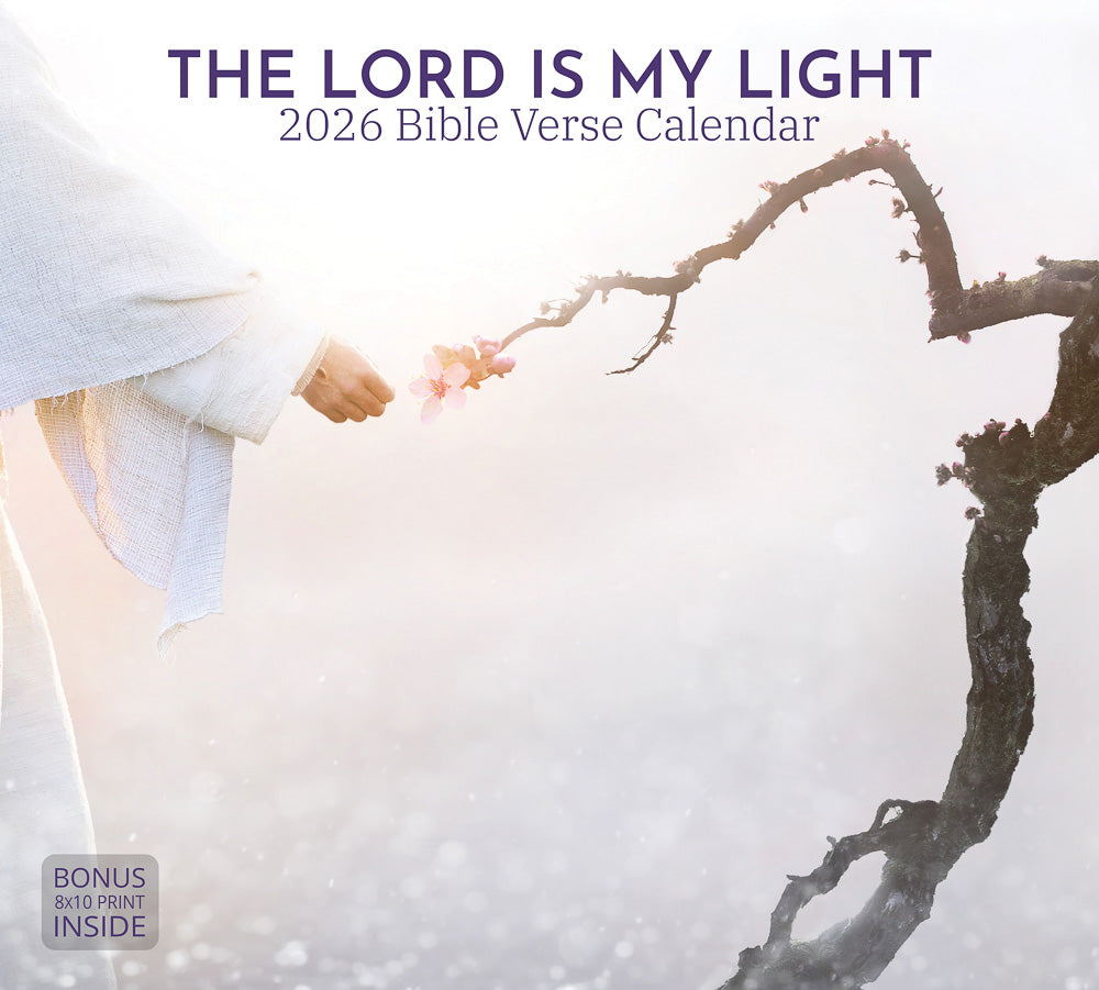 The Lord is My Light Bible Verse 2026 Wall Calendar