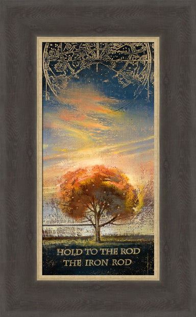 Tree of life with the words Hold to the Rod written below.