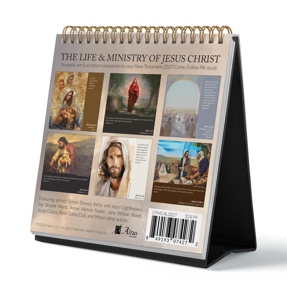The Life and Ministry of Jesus Christ: A weekly art & scripture companion to your New Testament 2027 Come, Follow Me study