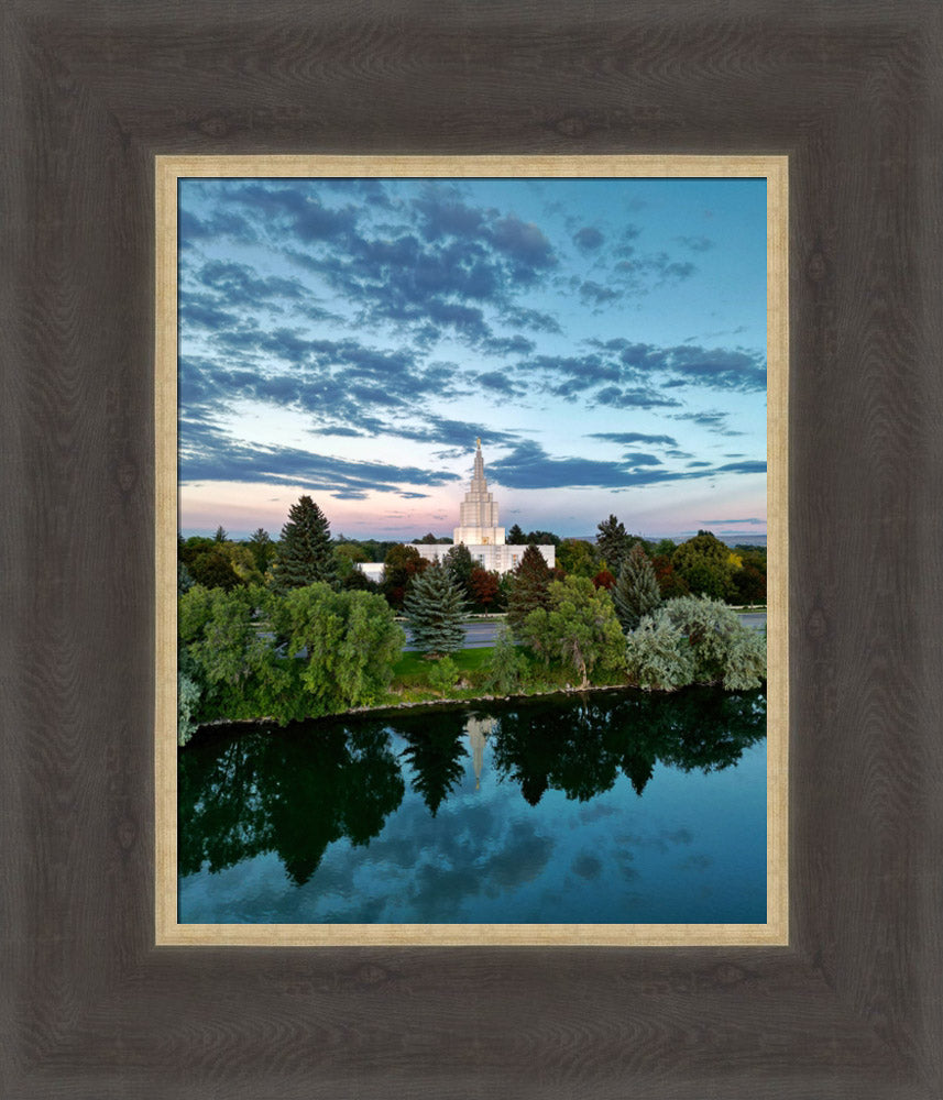 Idaho Falls Temple - Snake River Sunset