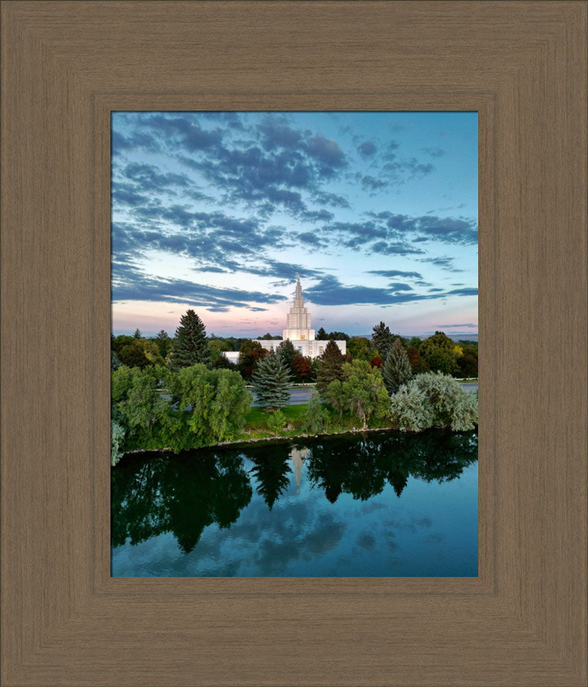 Idaho Falls Temple - Snake River Sunset