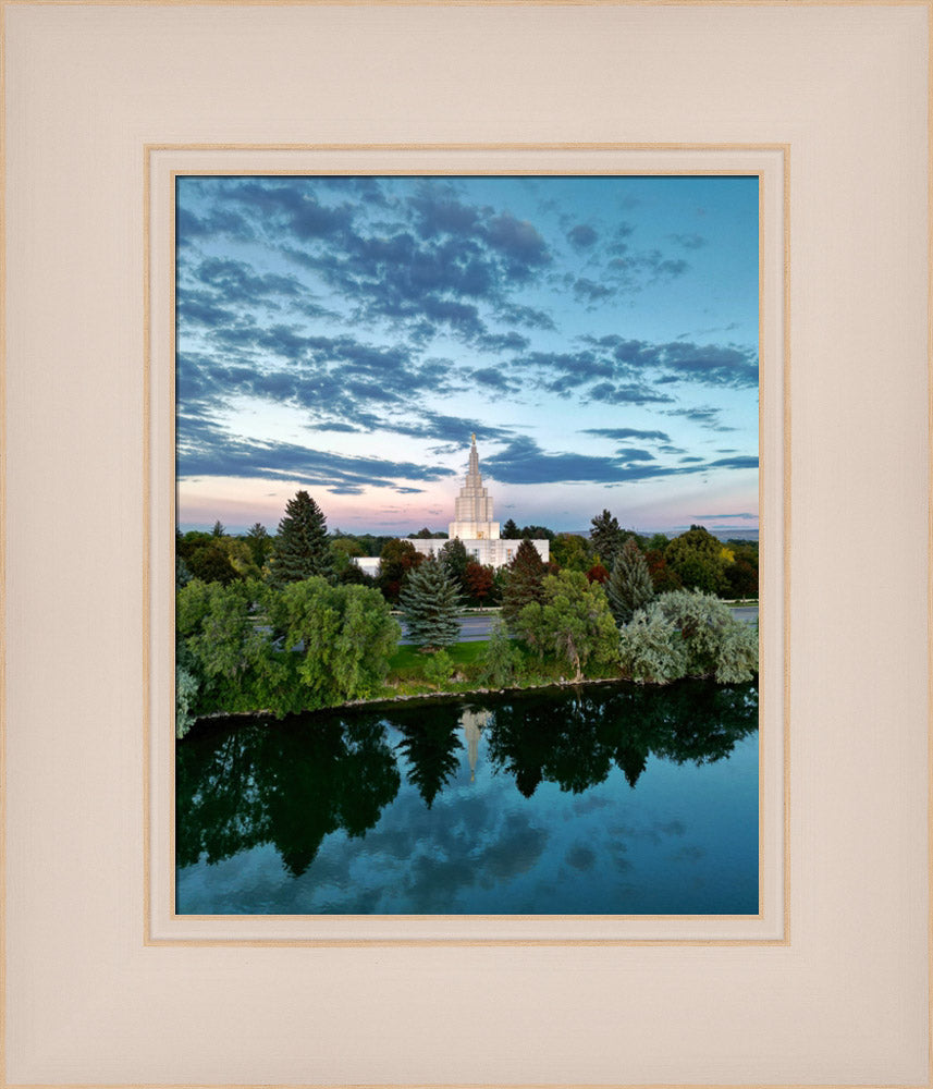 Idaho Falls Temple - Snake River Sunset
