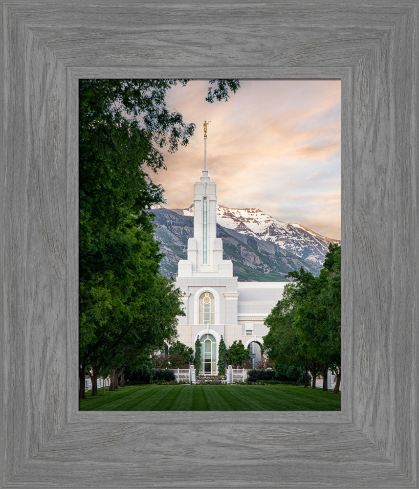Mount Timpanogos Utah Temple - Grace - framed giclee canvas