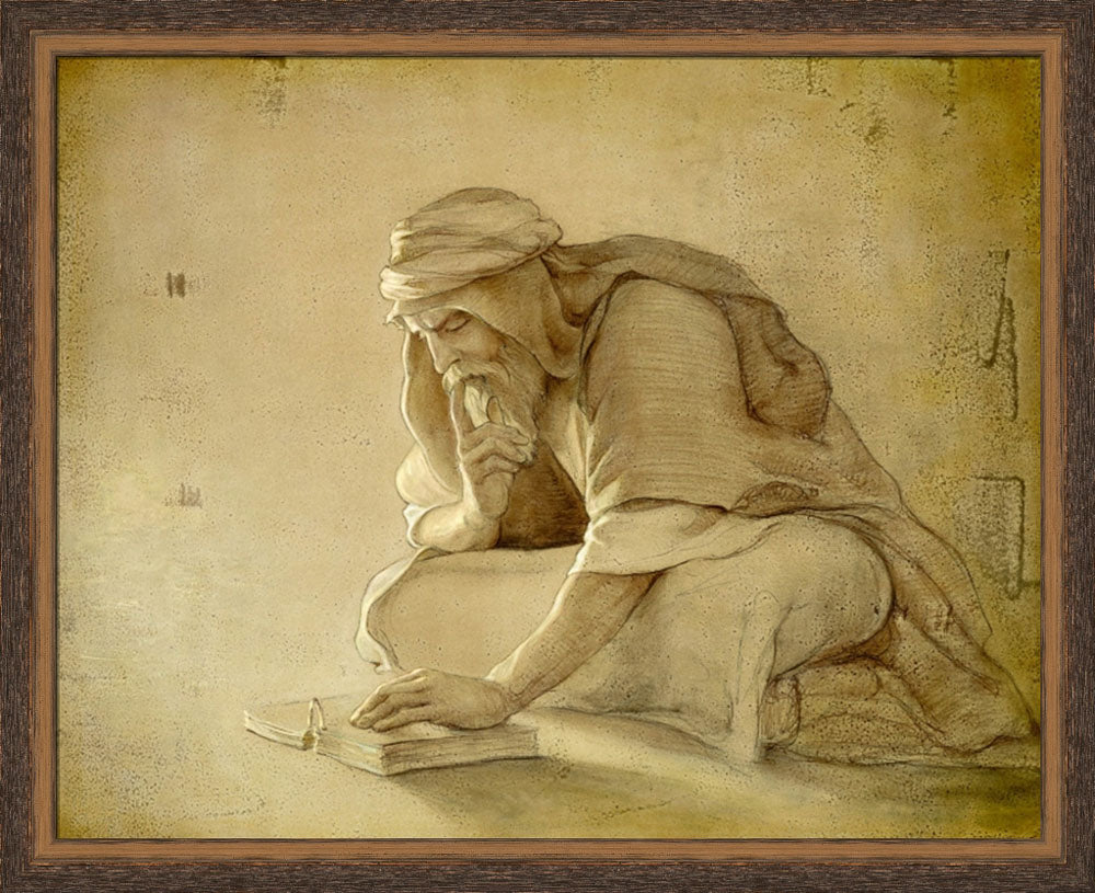 Lehi with Plates by Joseph Brickey