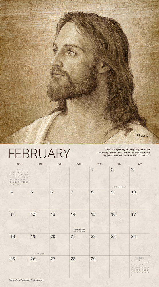 The Lord is my Light Joseph Brickey 2024 Calendar