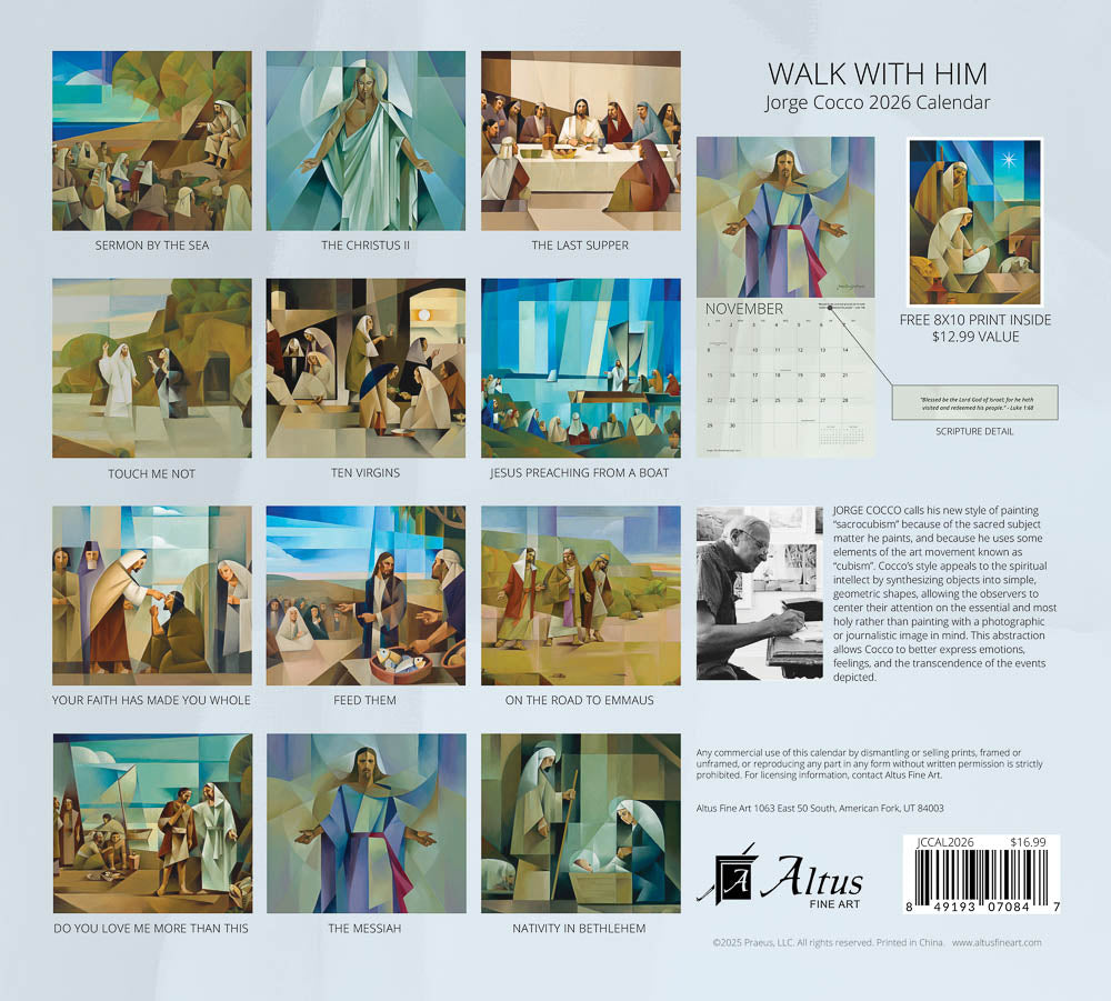 Walk with Him Jorge Cocco 2026 Calendar