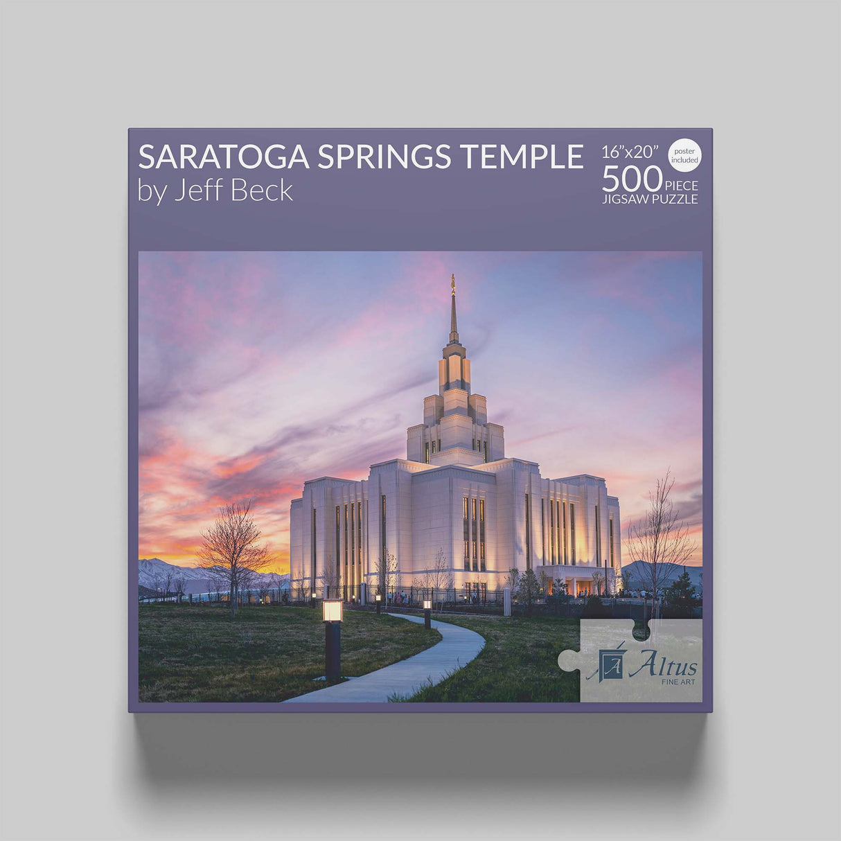 Saratoga Springs Temple 16x20 jigsaw puzzle 500 pieces