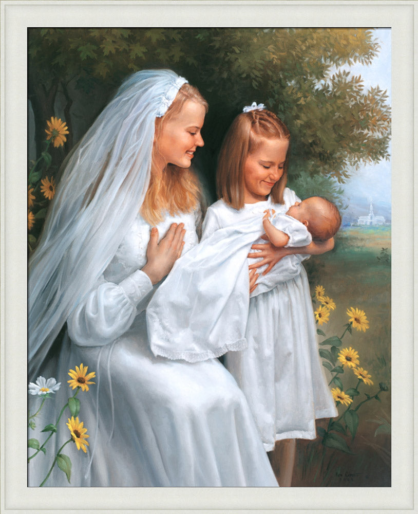 Three White Dresses