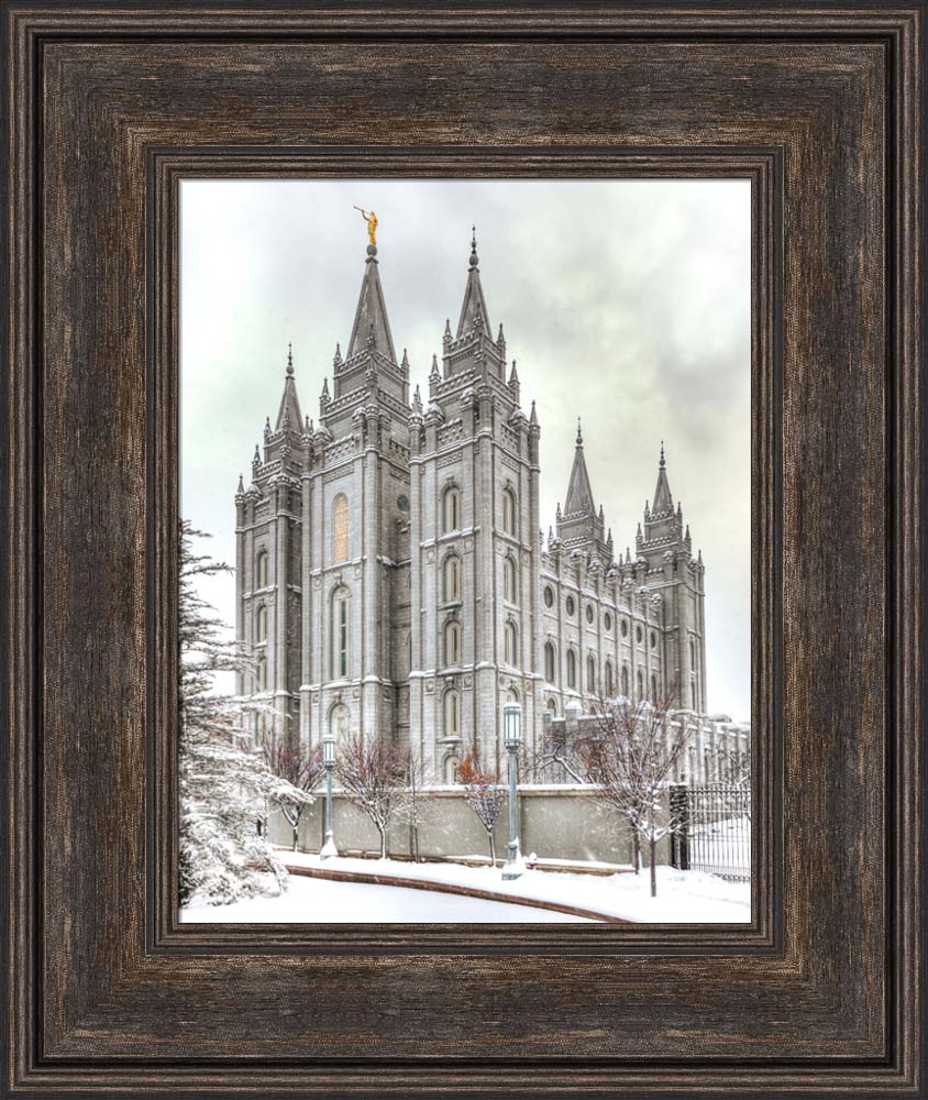 Salt Lake Temple - Snowy View