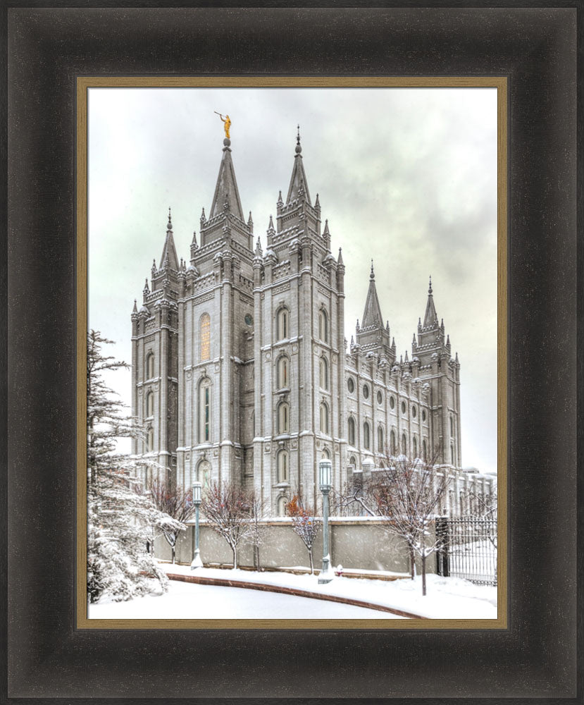 Salt Lake Temple - Snowy View