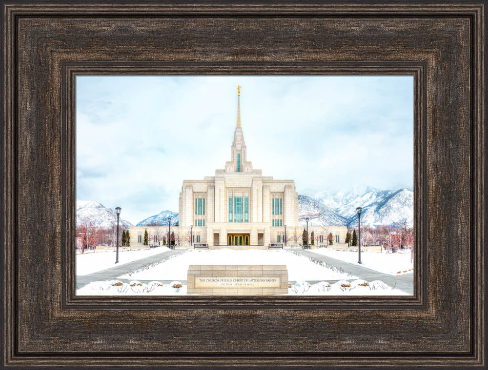 Ogden Temple - Snowy Mountains