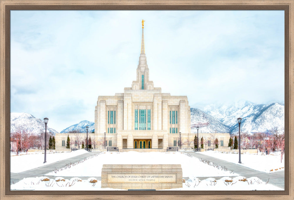 Ogden Temple - Snowy Mountains