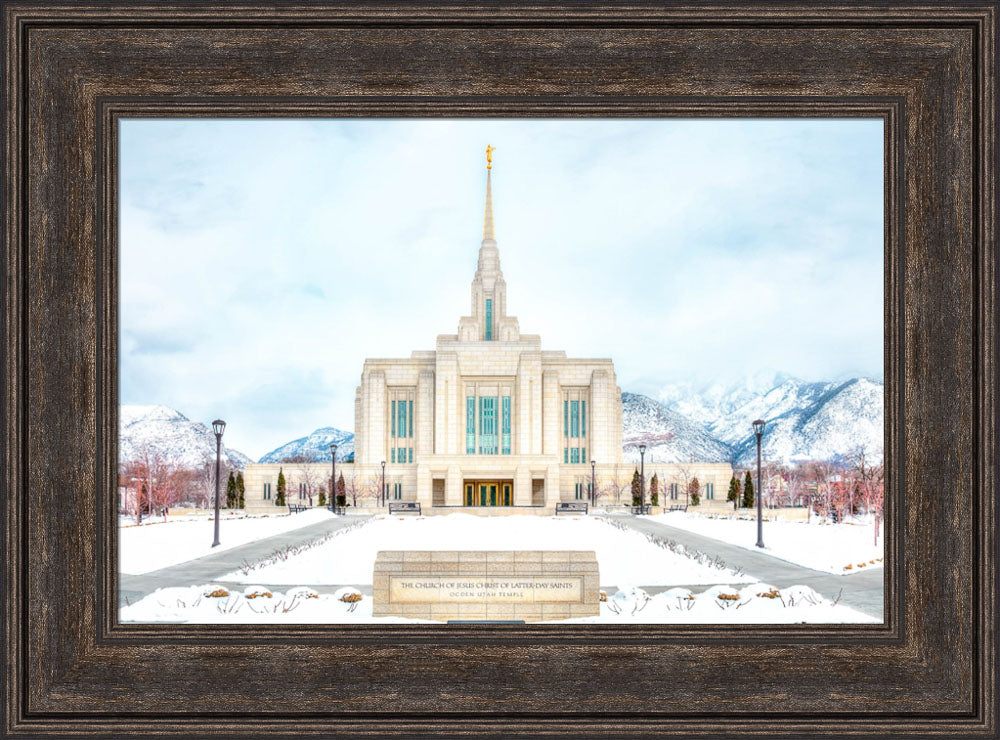 Ogden Temple - Snowy Mountains