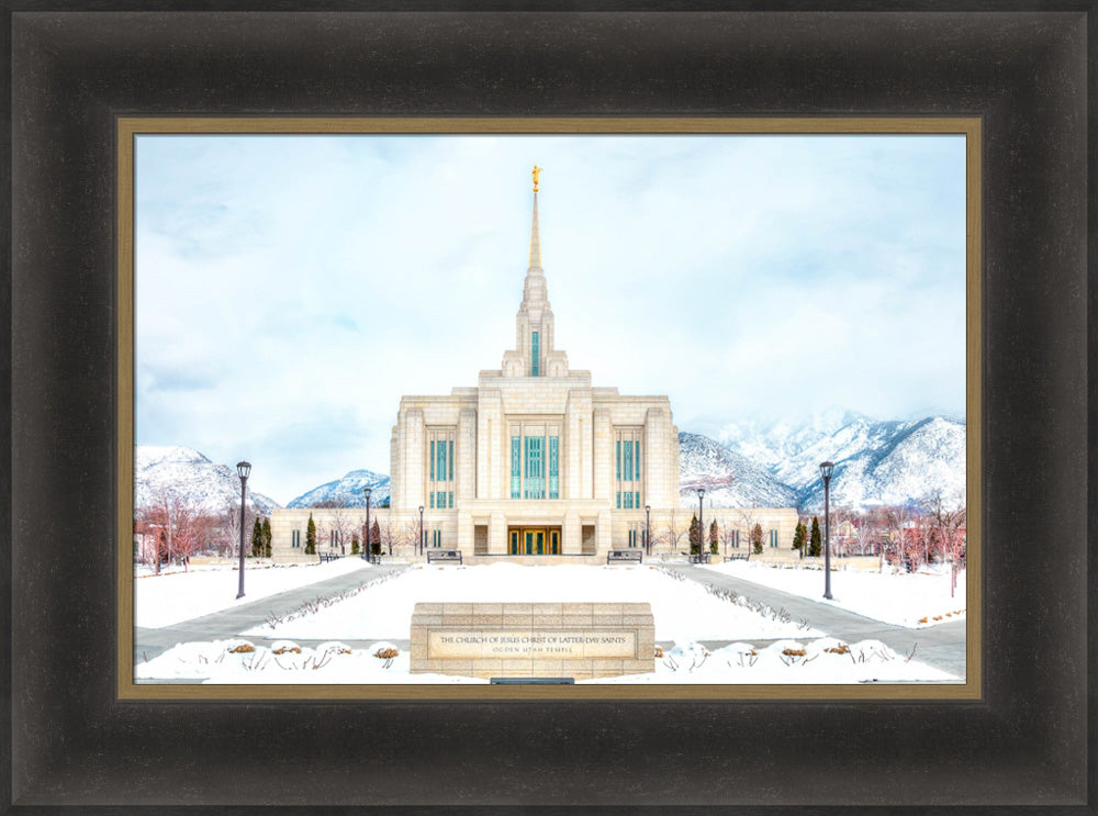 Ogden Temple - Snowy Mountains