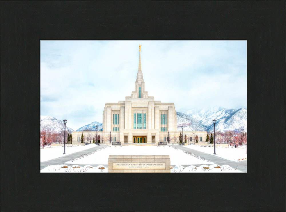 Ogden Temple - Snowy Mountains