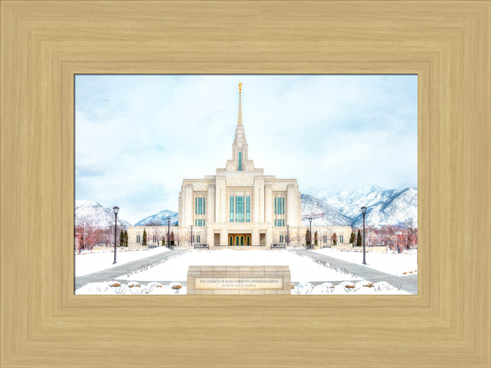Ogden Temple - Snowy Mountains