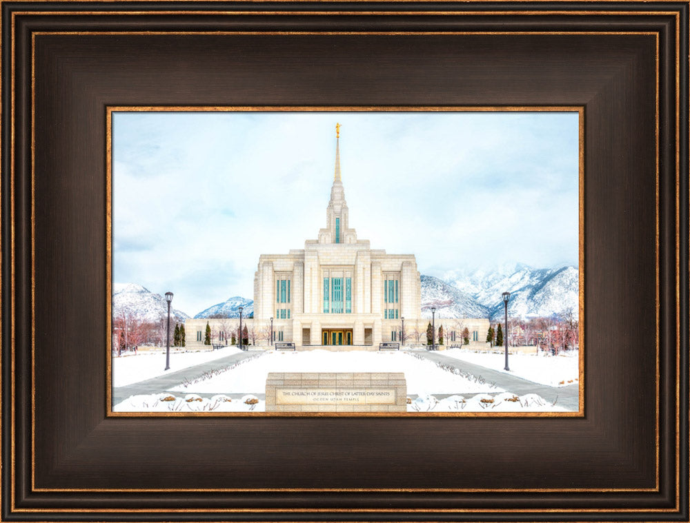 Ogden Temple - Snowy Mountains