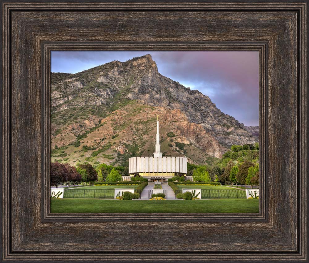 Provo Temple - Summer Mountains