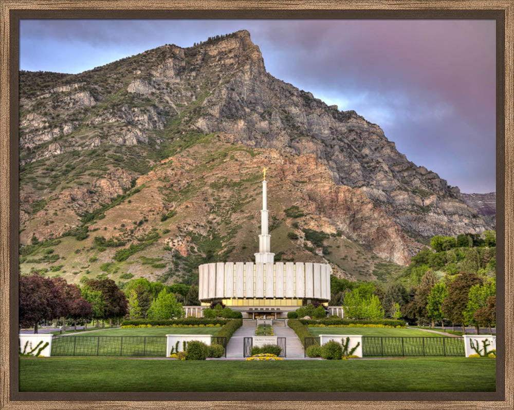 Provo Temple - Summer Mountains