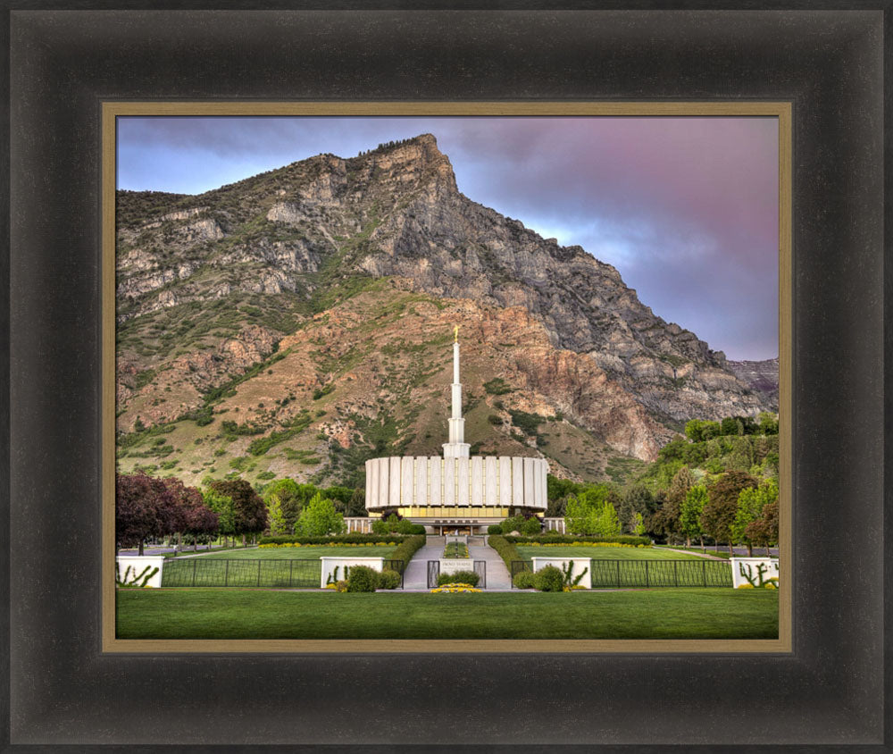 Provo Temple - Summer Mountains