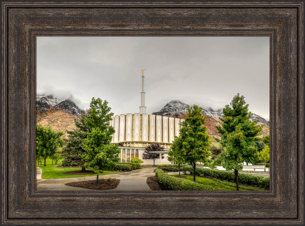 Provo Temple - Snowcapped Mountains