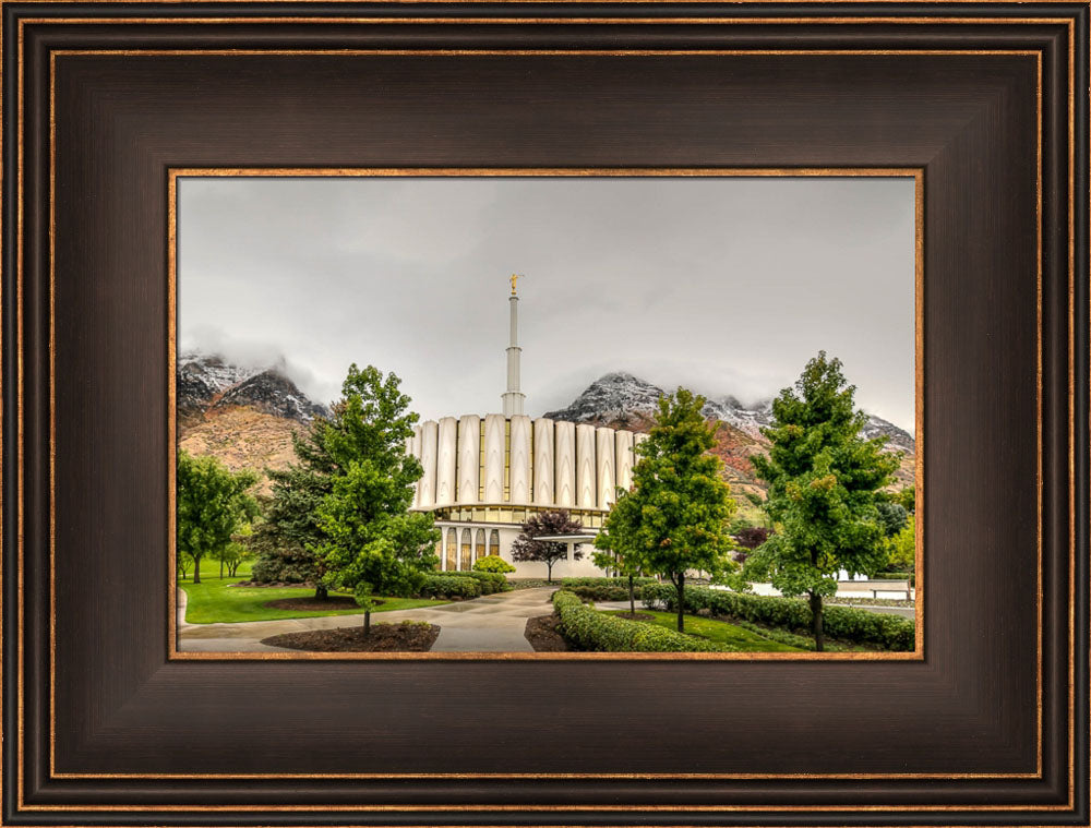 Provo Temple - Snowcapped Mountains