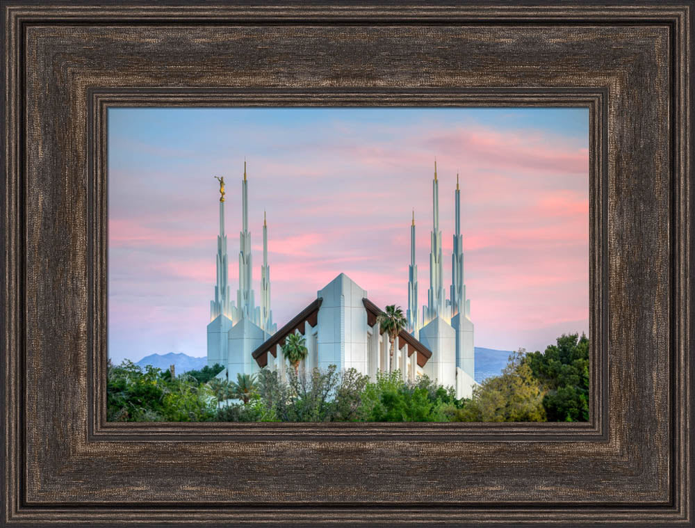 Las Vegas Temple - Pink Sunset