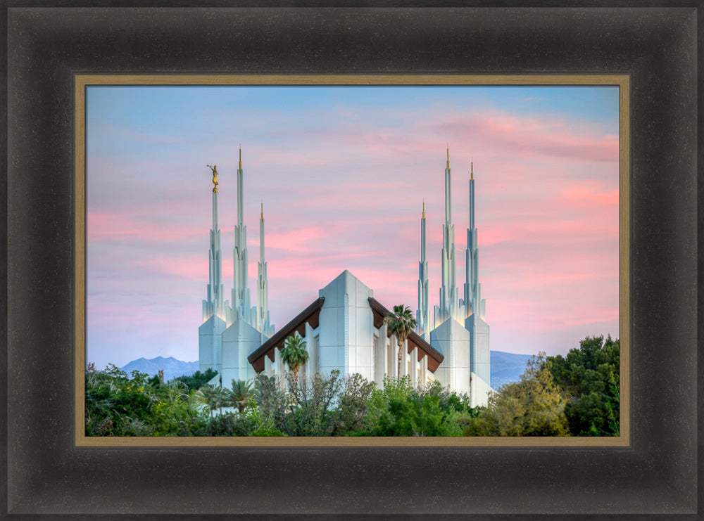 Las Vegas Temple - Pink Sunset