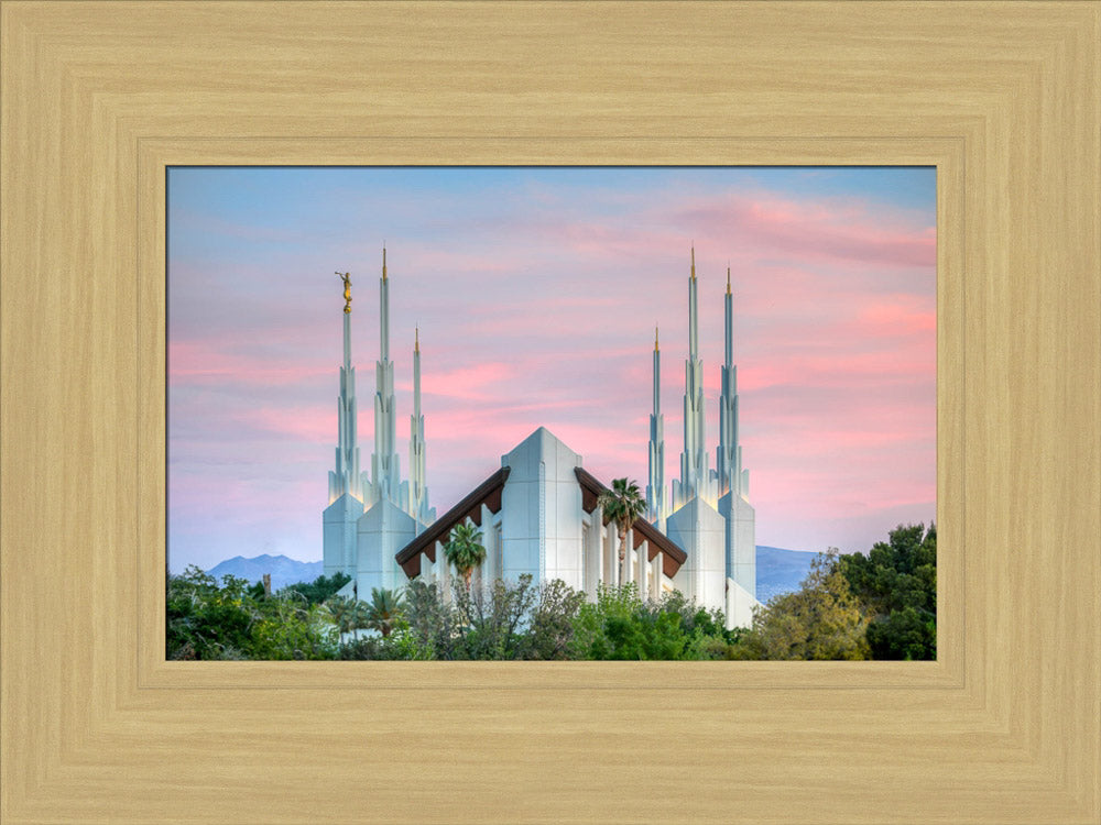 Las Vegas Temple - Pink Sunset