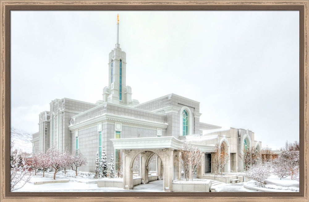 Mount Timpanogos Temple - Angled Whiteout