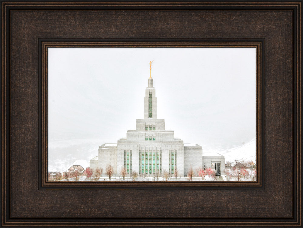 Draper Temple - Before the Snowstorm