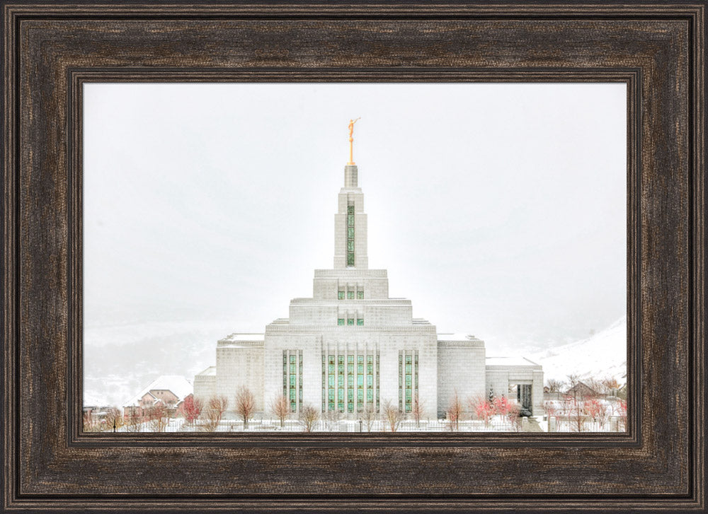 Draper Temple - Before the Snowstorm