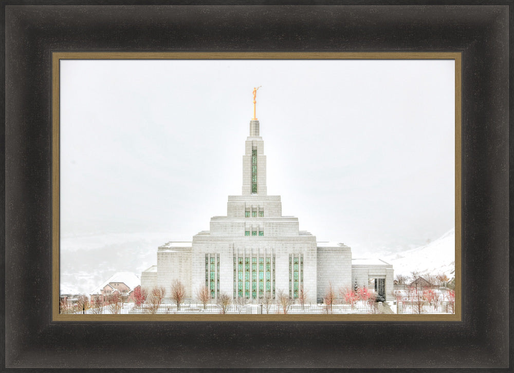 Draper Temple - Before the Snowstorm