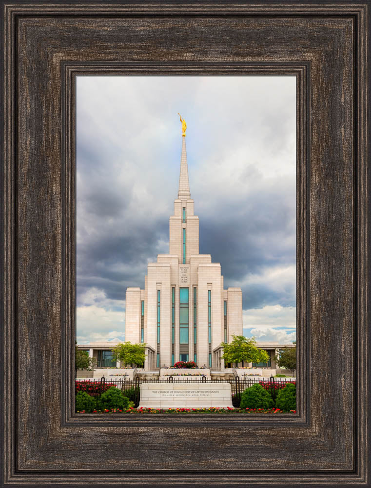 Oquirrh Mountain Temple - Cloudy Day by Kyle Woodbury