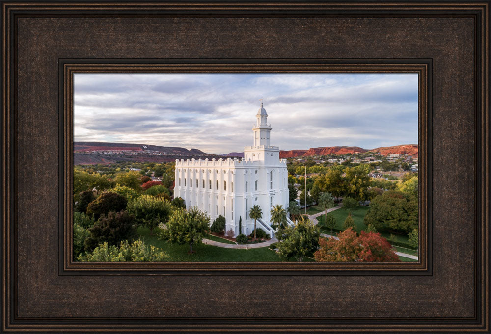 St. George Temple - Canyon View by Lance Bertola