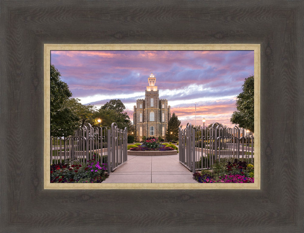 Logan Utah Temple - Landmark of Light by Lance Bertola