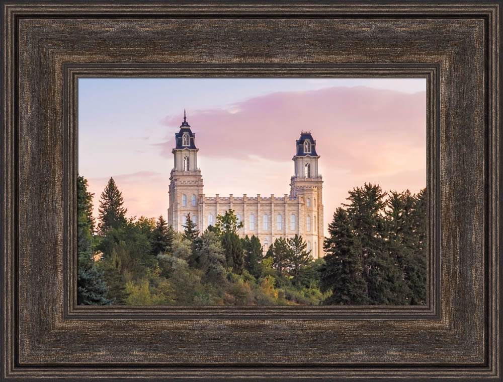 Manti Utah Temple - Summer Sunset by Lance Bertola
