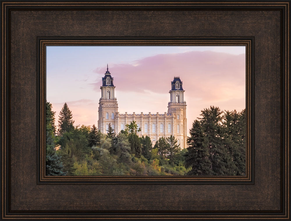 Manti Utah Temple - Summer Sunset by Lance Bertola