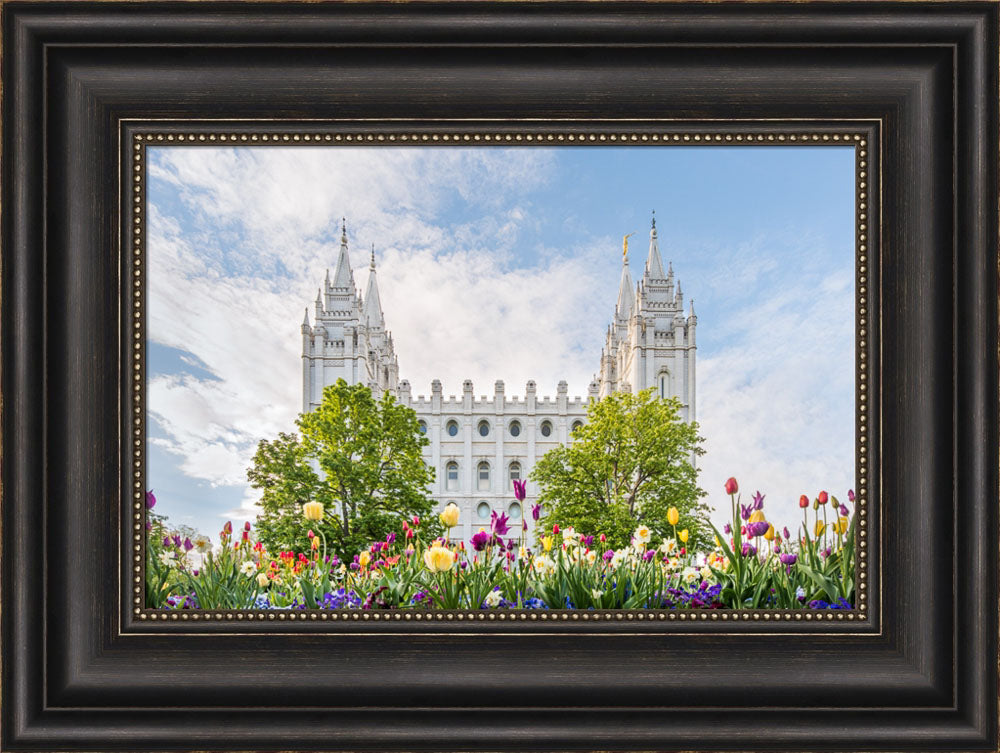 Salt Lake City Utah Temple - Assurance of Spring by Lance Bertola