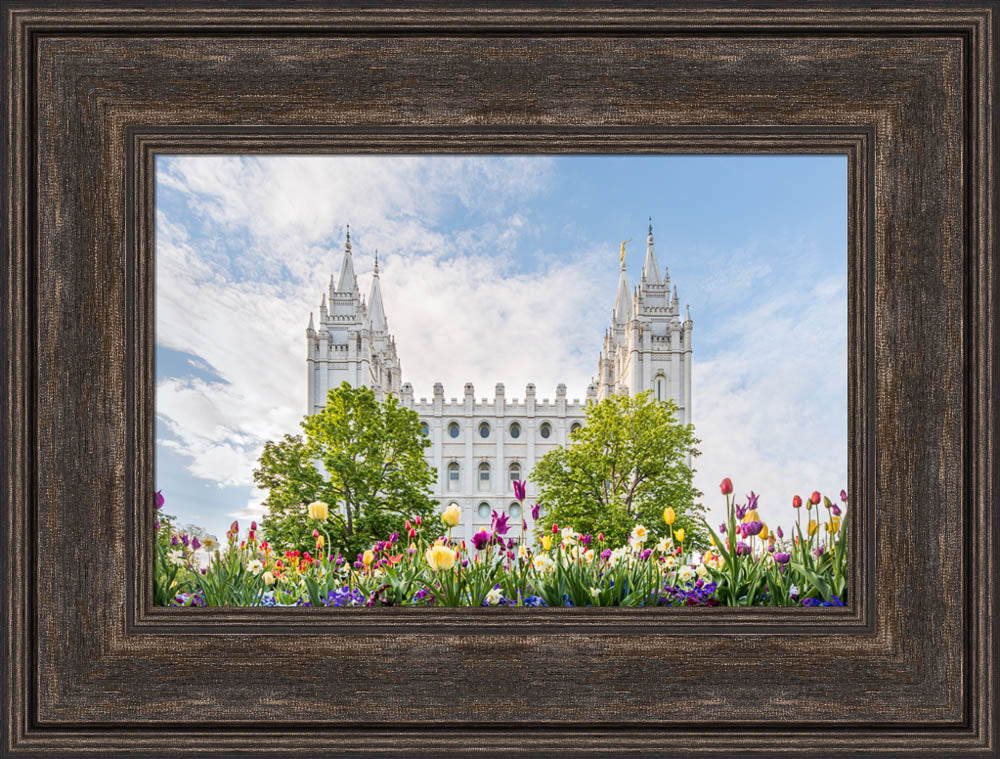 Salt Lake City Utah Temple - Assurance of Spring by Lance Bertola