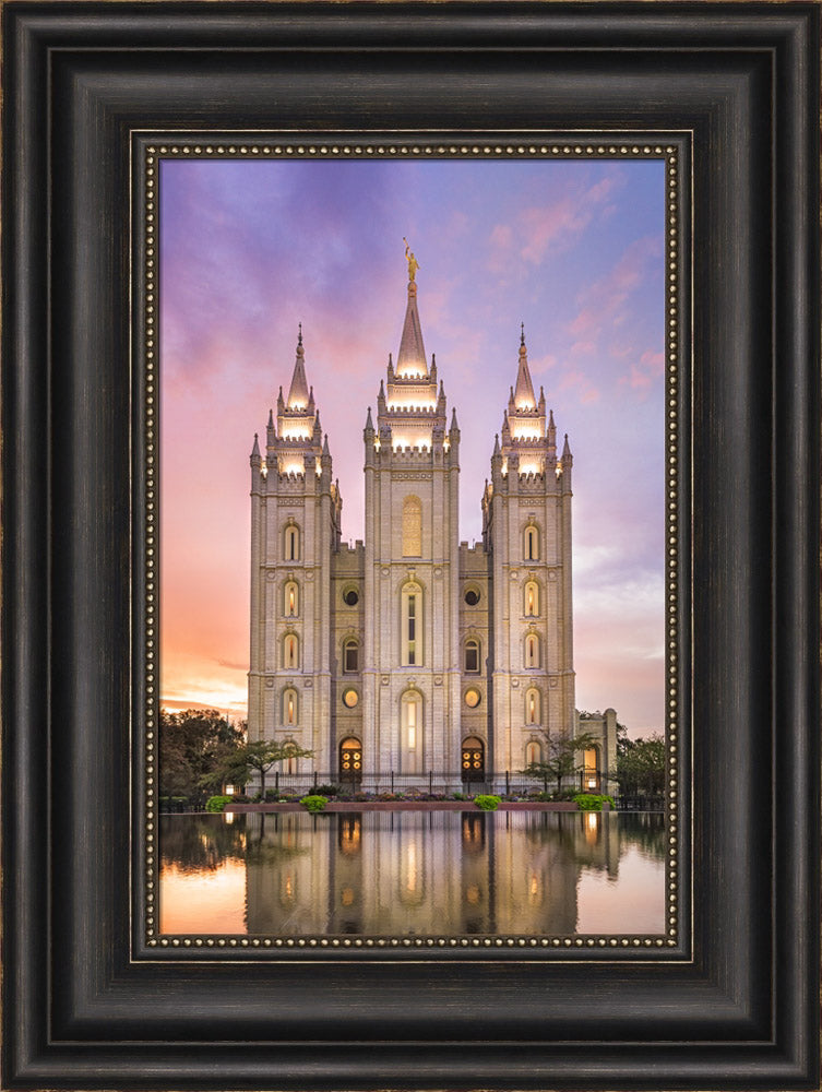 Salt Lake City Temple - Glimmer of Hope by Lance Bertola