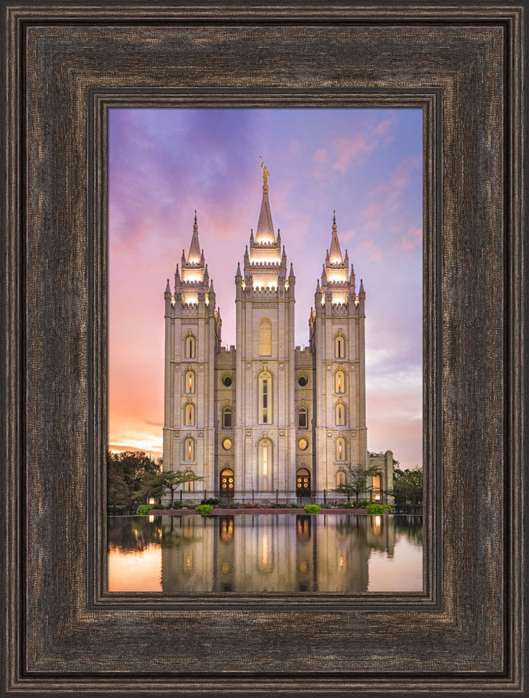 Salt Lake City Temple - Glimmer of Hope by Lance Bertola