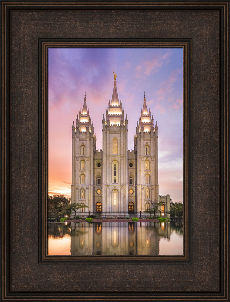 Salt Lake City Temple - Glimmer of Hope by Lance Bertola
