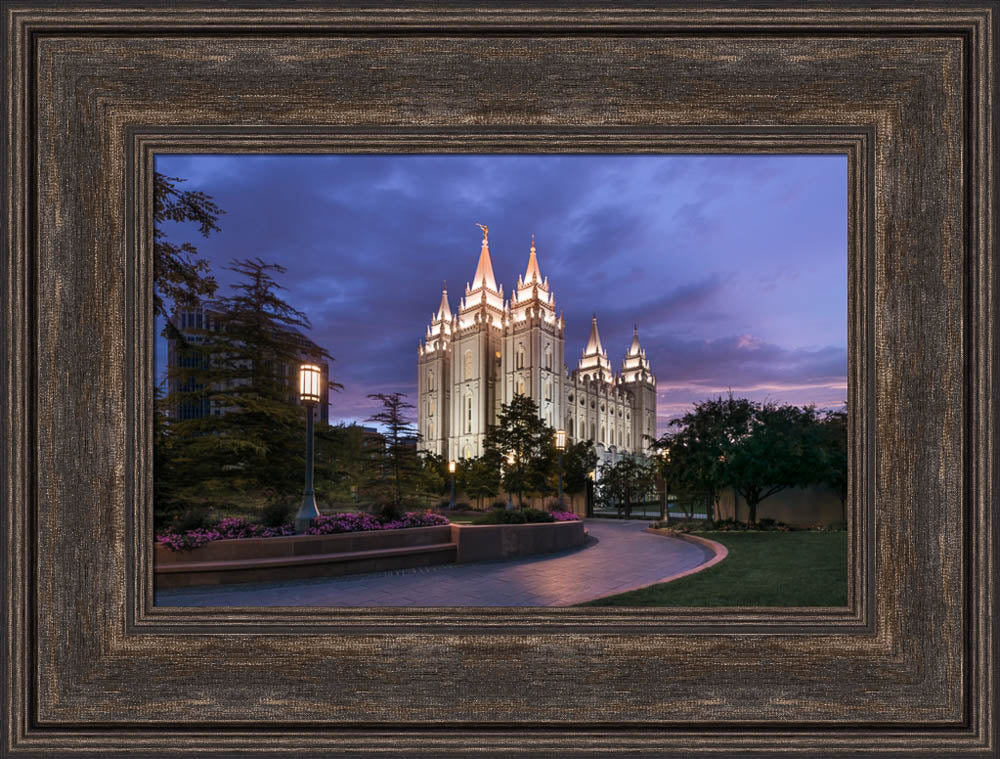 Salt Lake City Temple - Blue Hour by Lance Bertola