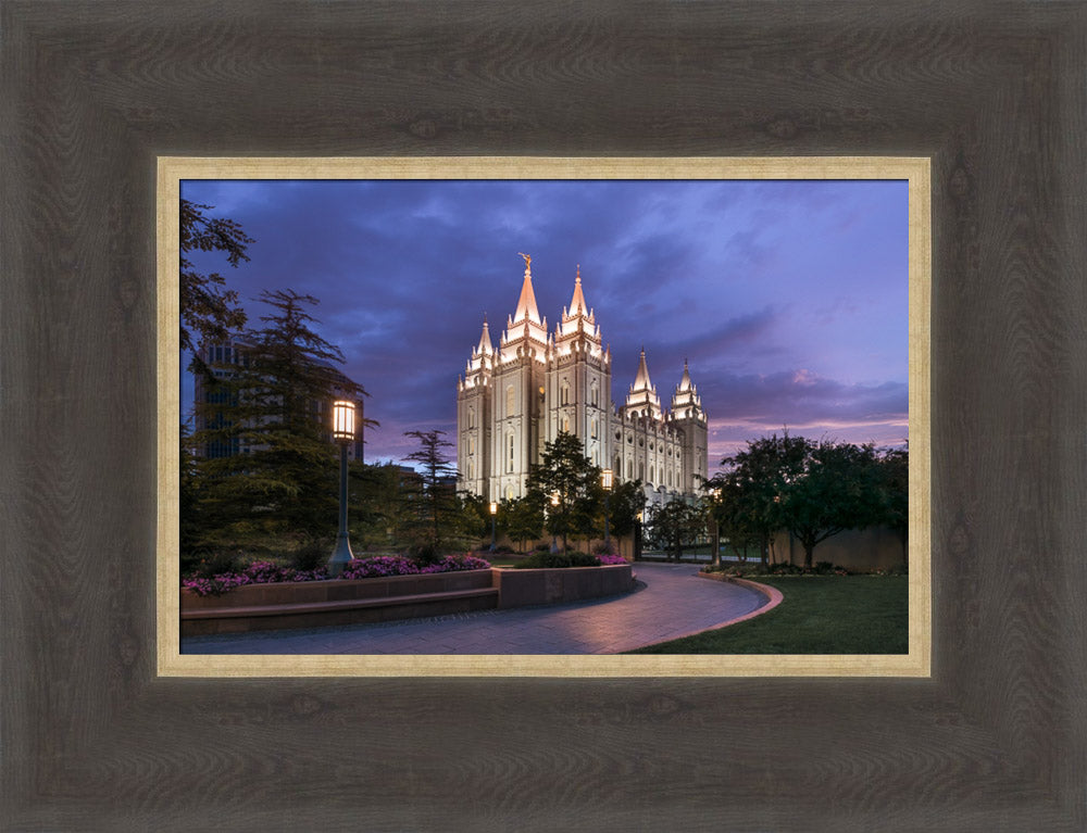 Salt Lake City Temple - Blue Hour by Lance Bertola